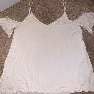White American Eagle Off The Shoulder Top